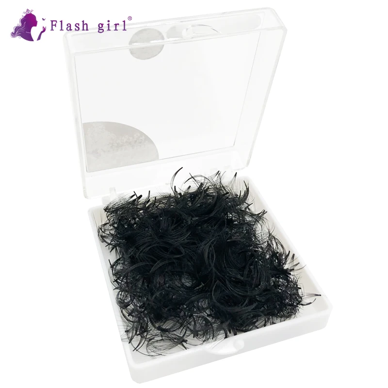 فلاش فتاة ماكياج المشجعين مسبقة الصنع 10D 0.07 D روسيا رموش تكثيف حزمة كبيرة من 1000 العلامة الخاصة قصيرة الجذعية