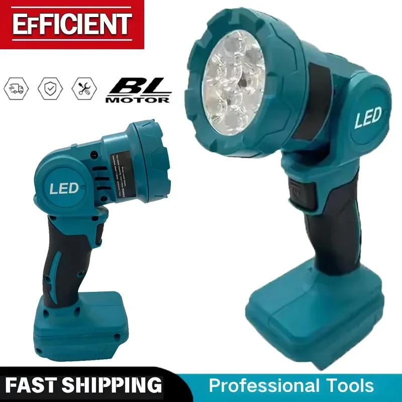 

Fit Makita Cordless LED Work Light Rechargeable Flashlight 18V Battery Power Tools Indoor Outdoors Night Searchlight Tool