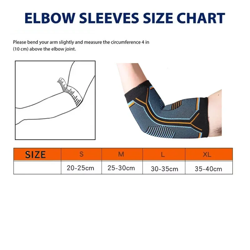 1Pcs Elbow Brace for Weightlifting Compression Support Reduce Tennis Elbow and Golfers Elbow Pain Relief