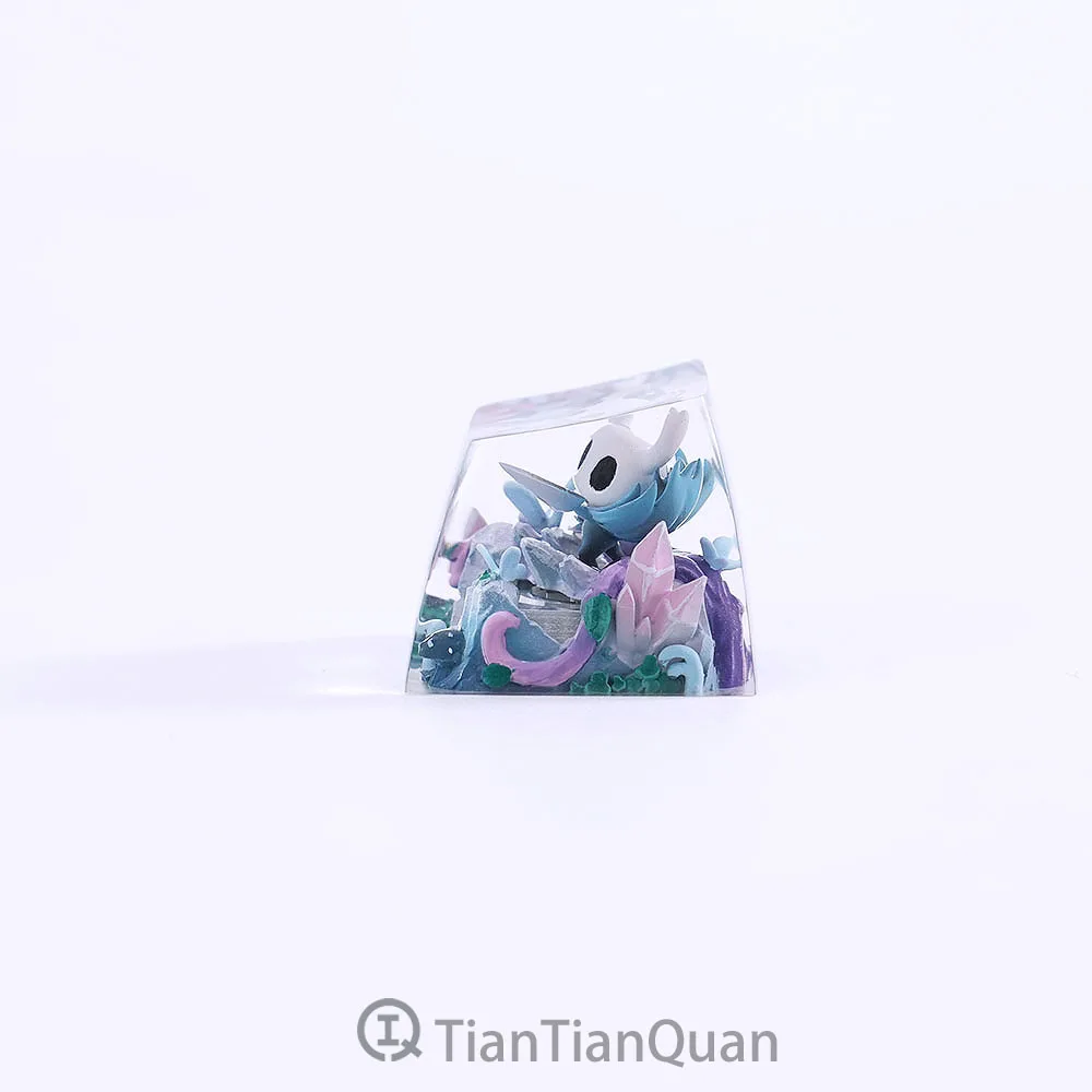 Hollow Knight Esc Keycap Смола 3D ручной работы Настраиваемый прозрачный механический аксессуар для клавиатуры Персонализированные колпачки для игровых клавиш