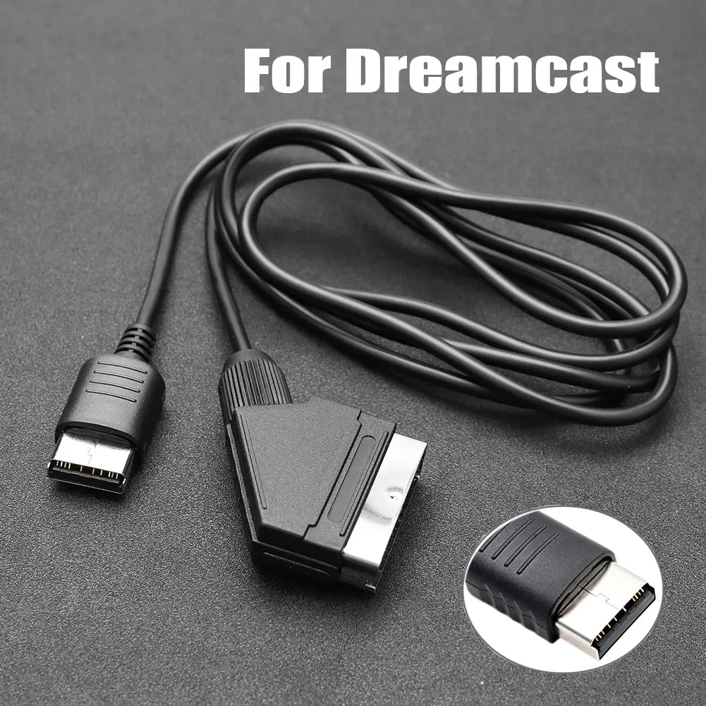 Para consoles sega dreamcast vga rca cabo de áudio substituição rgb scart cabo chumbo tv cabo de conexão de áudio e vídeo