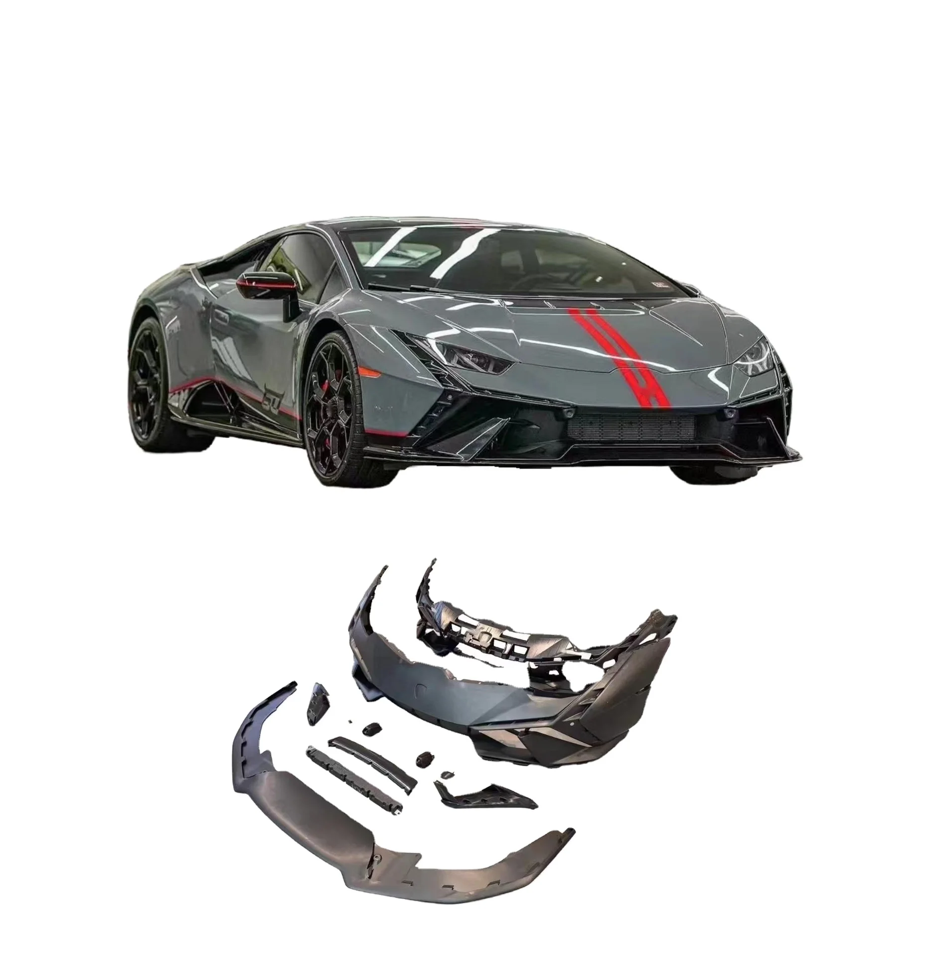 for  2024 New Arrival Auto Parts Body kit For Lamborghini Huracan 2014-2022 Huracan model upgrade 2023 Tecnica front bumper