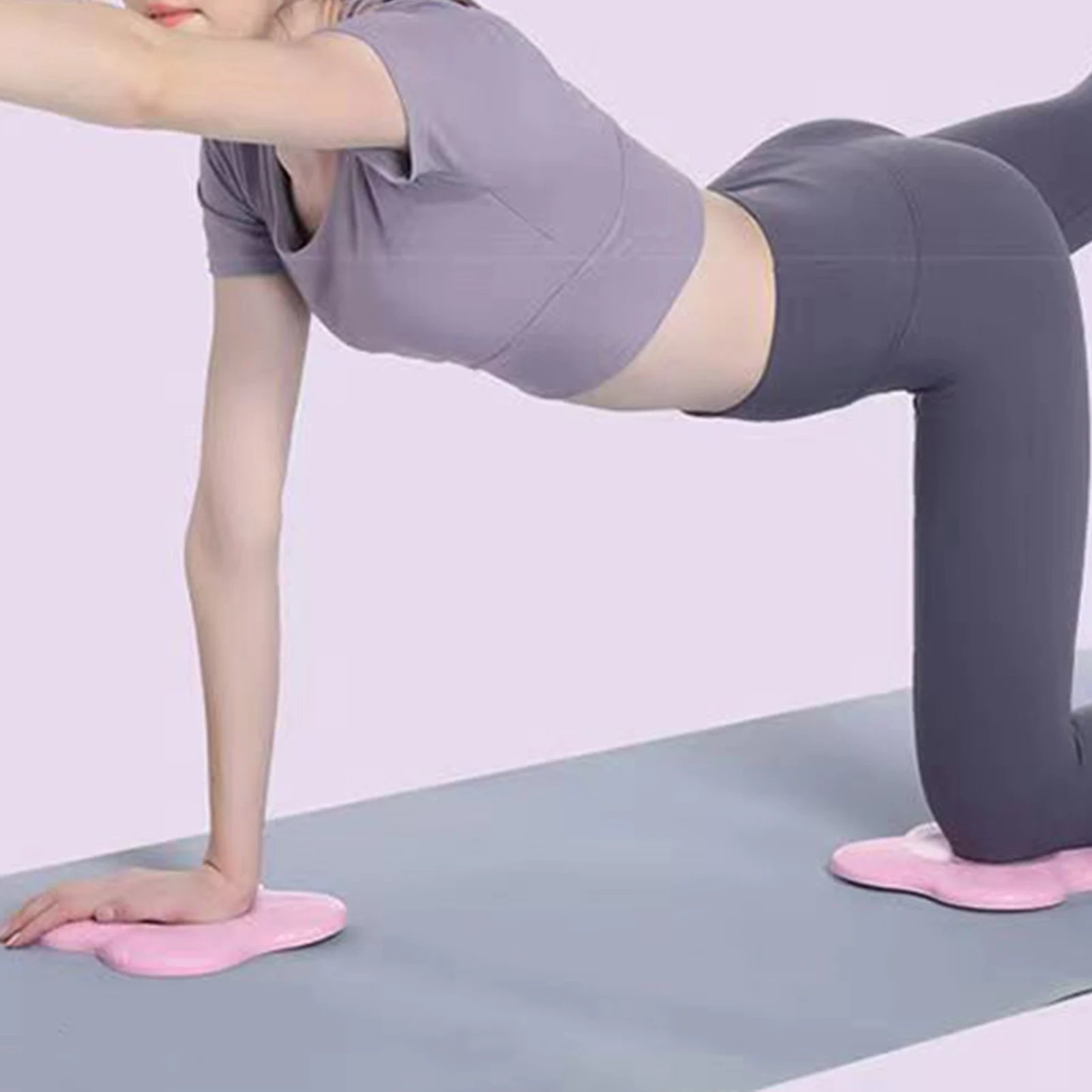 

2pcs 20cm Yoga Pad Thick Rebound Yoga Pad For Men And Women Flat Support Dance Fitness Knee Pad Portable Outdoor Sports Tools