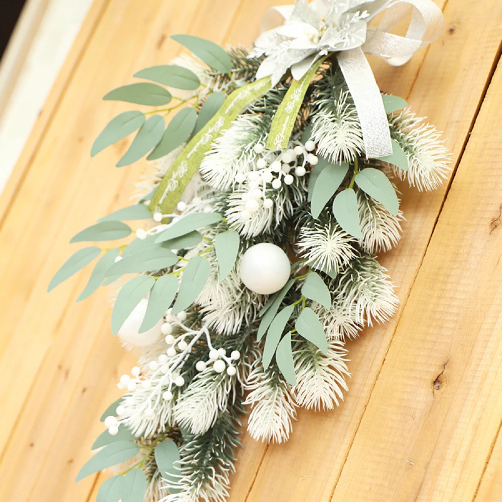 christmas-hanging-inverted-tree-white-pe-floral-decor-ornament-holiday-front-door-wall-party-home-style-pendant