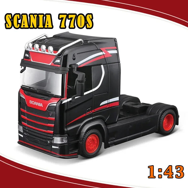 

Maisto 1:43 Miniature Art Scania 770S Heavy Duty Truck Model, Authentic Mercedes-Benz Mack Truck Collection Gift Kid Boy Toy