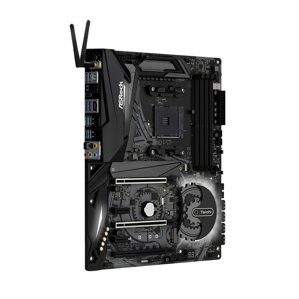 قاعدة Placa ASRock X470 Taichi متوافقة مع AMD X470 Ryzen 9 5900X R7 5700X3D R5 5600G CPU 4xDDR4 3466MHz NVME M.2 AM4