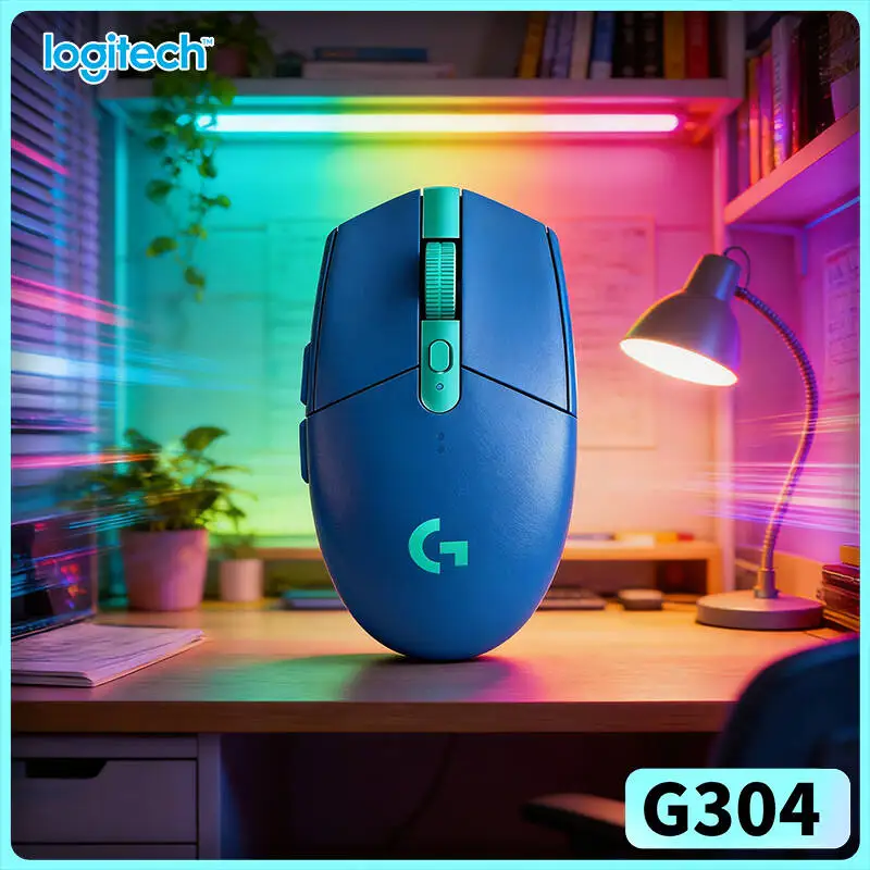 Logitech G304 LIGHTSPEED Wireless Mouse 12000 DPI HERO Sensor 1ms Latency 250hr Battery Budget Gaming Portable Users
