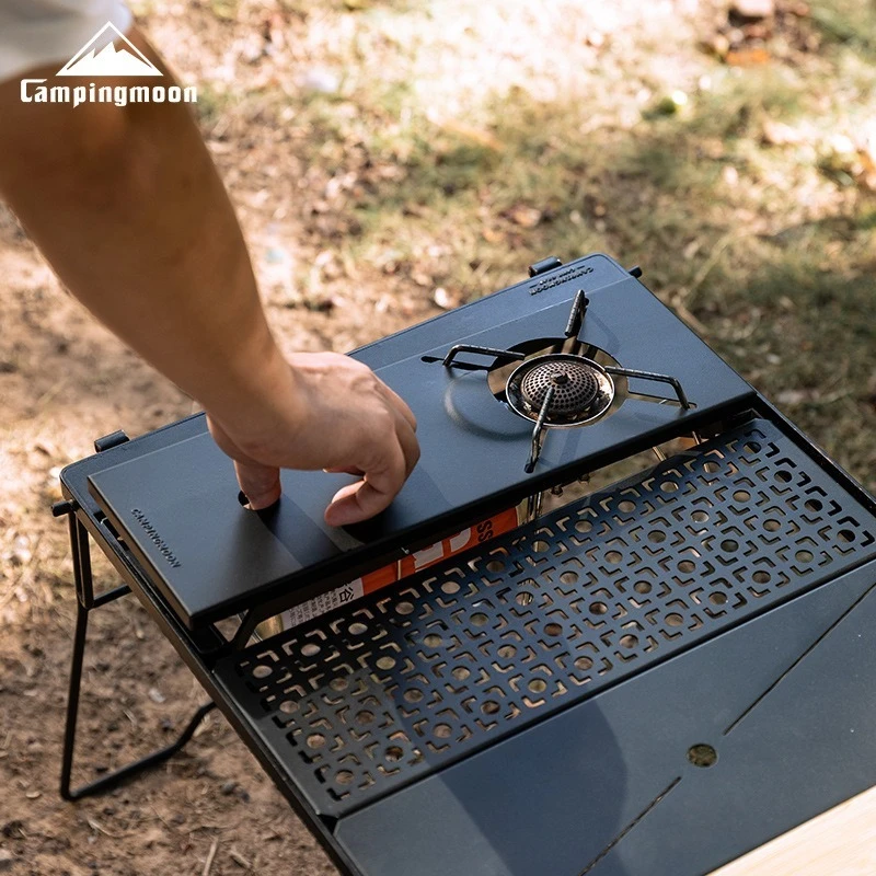 

GT-12 Половинная пластина для печи-паука из нержавеющей стали с лотком для бензобака SOTO Spider Furnace IGT Настольная пластина