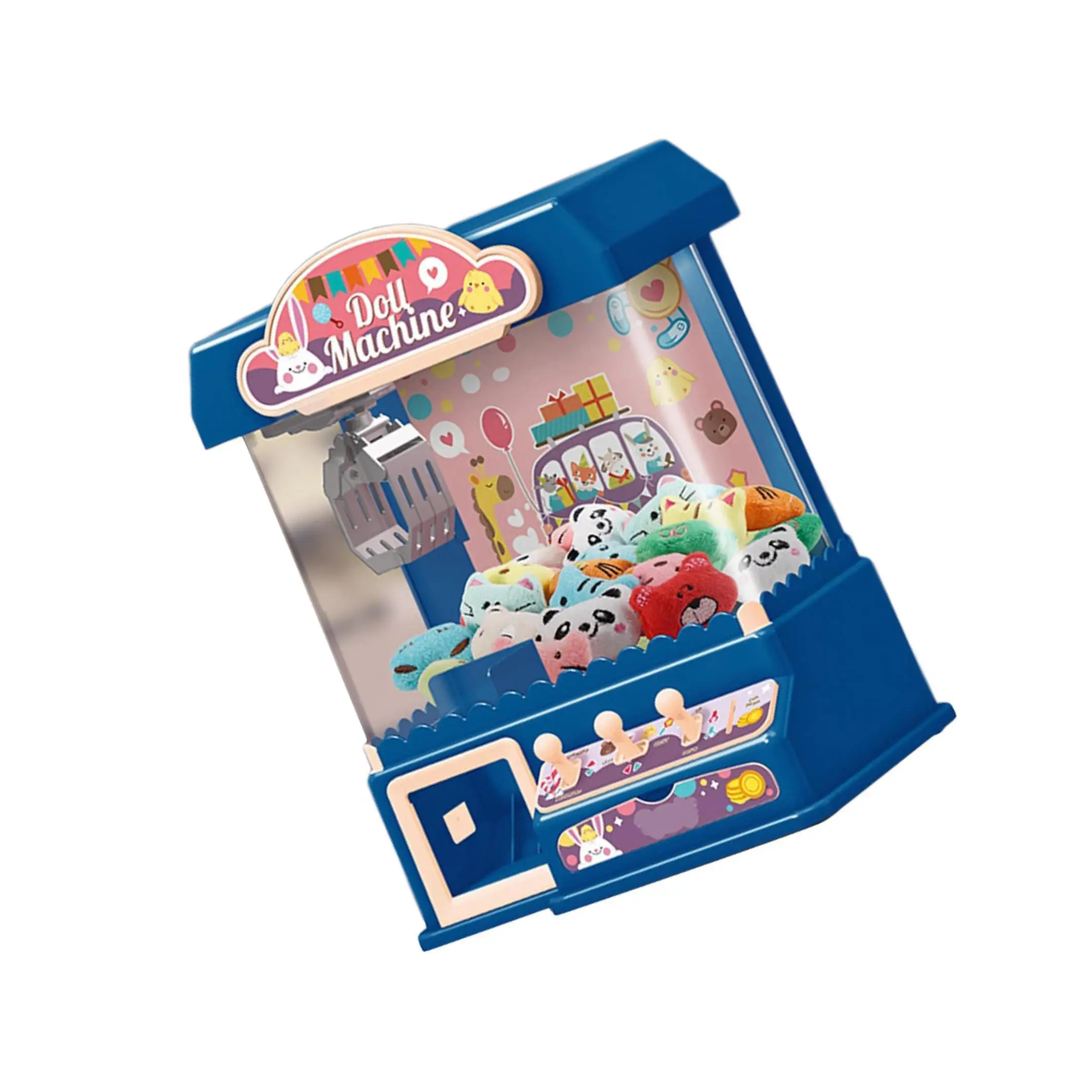 Claw Machine Practical Claw Catch Toy Doll Machine for Game Red