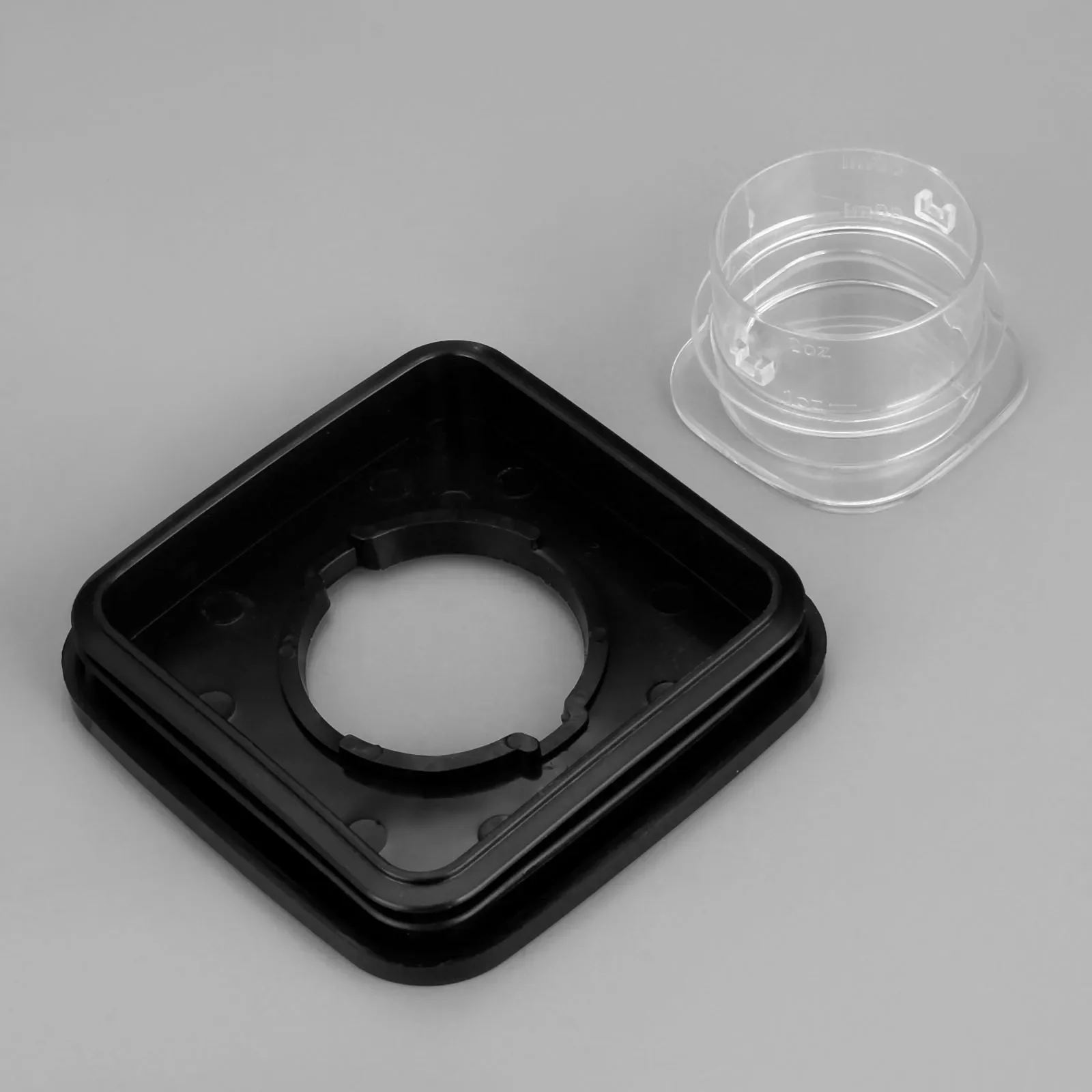 2pcs/set Blender Square Jar Lid with Center Filler Cap fit for Square Top Glass or Plastic Oster Blender Kitchen Blender Parts