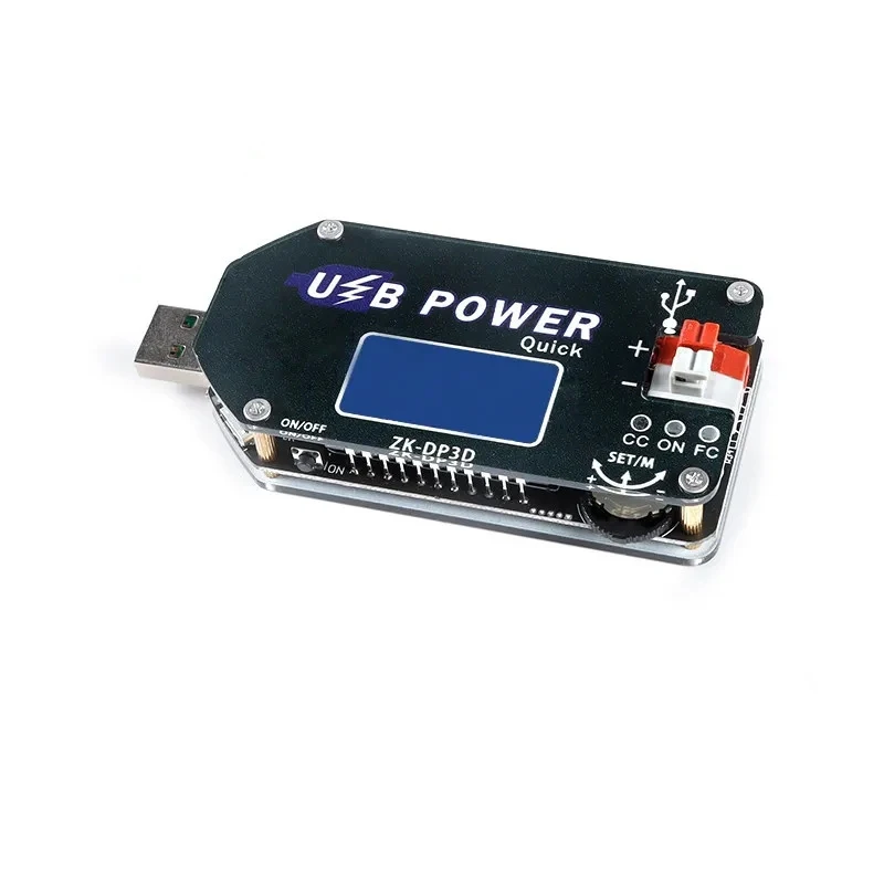 

DP3DT CNC USB Adjustable Power Supply Module 15W 2A CV CC Step Up Converter Fan Speed Controller