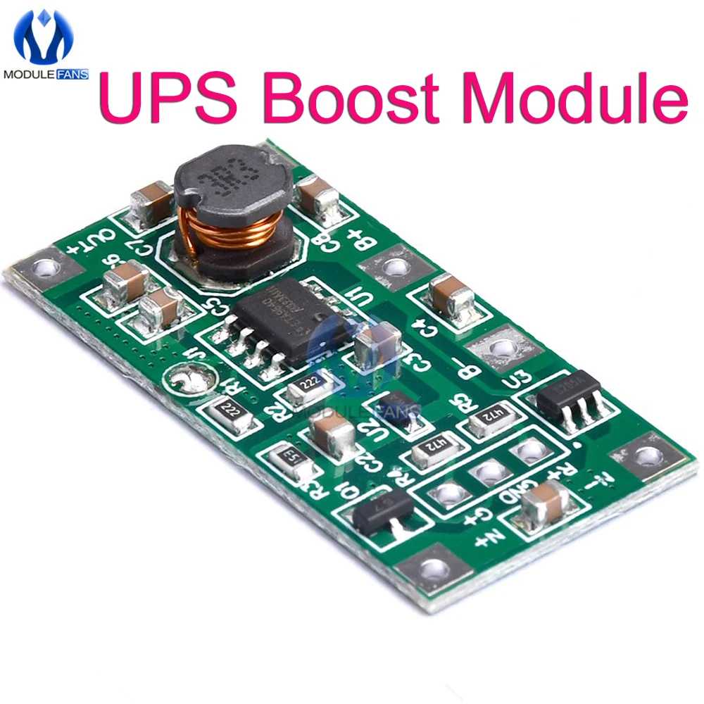 5V 1A UPS Boost Module Uninterruptible Power Supply Boost Module 3.7V Polymer 18650 Lithium Battery Protection Board