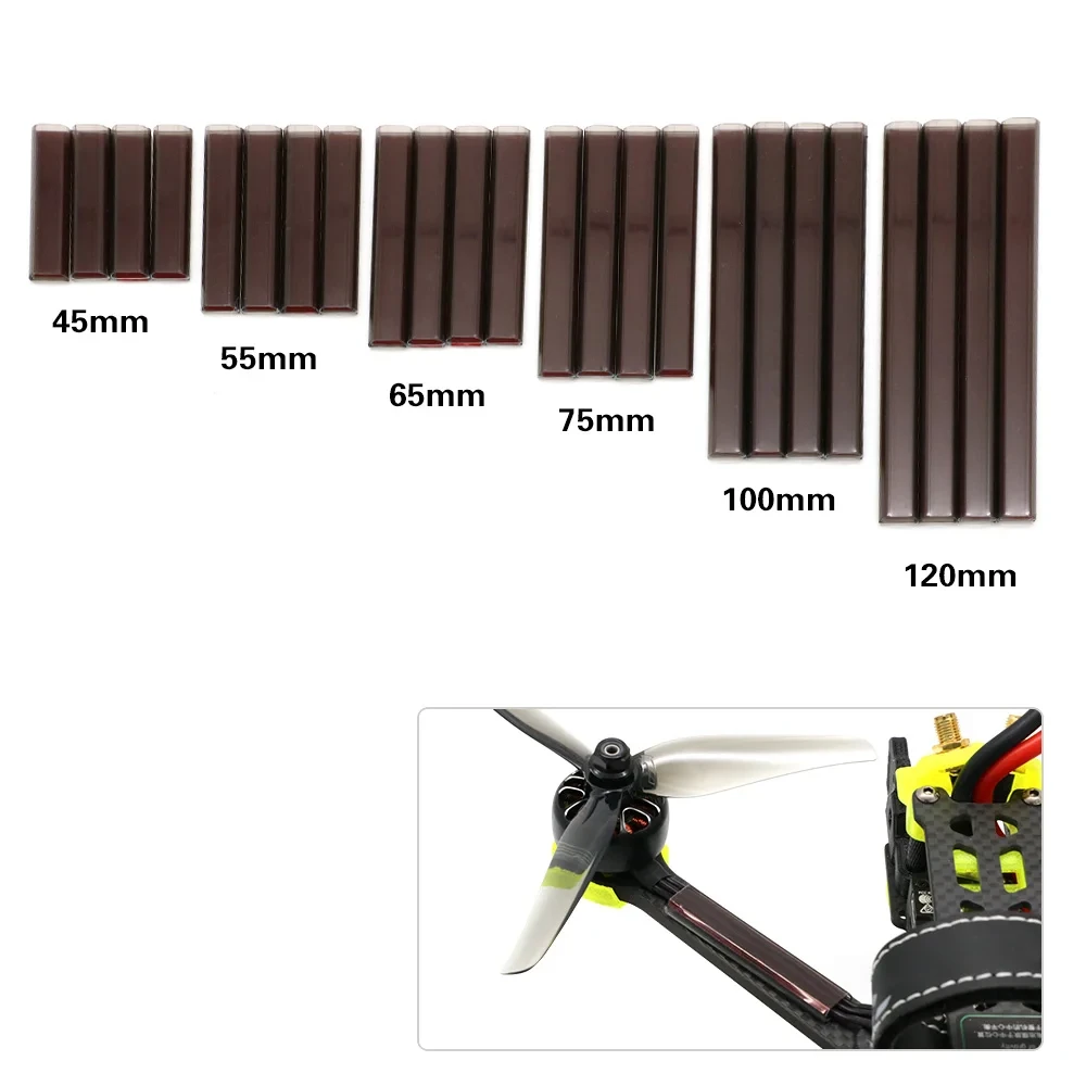 4pcs (10mm Width)long 45mm 55mm 65mm 75mm 110mm 125mm Rc Motor Wire Cover Protection Tube Wire Shield For RC FPV Drone