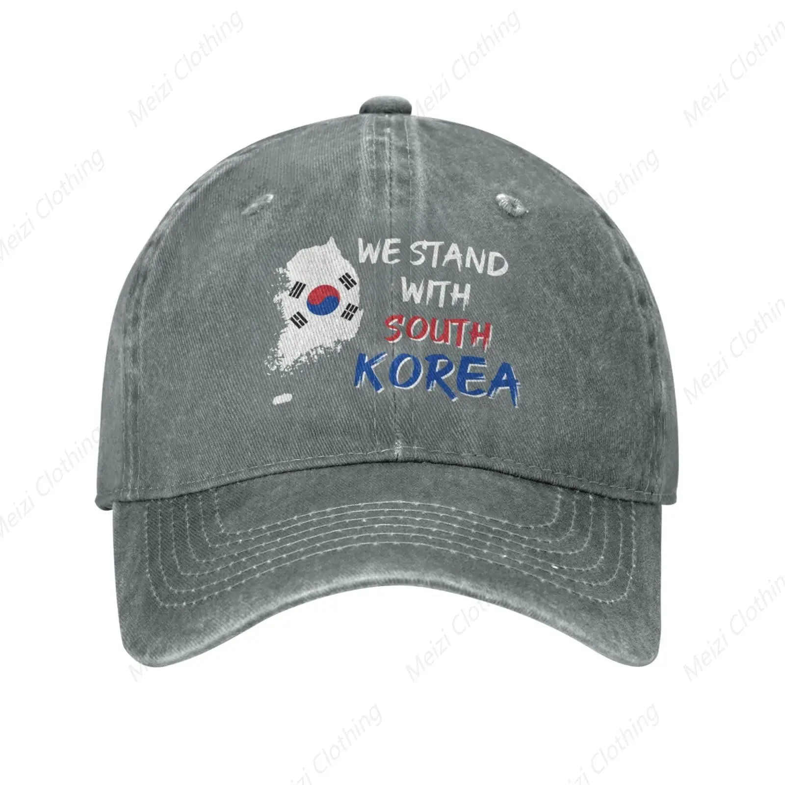 

Korean Pattern Flag Retro Cowboy Hat Cool Fashion Baseball Hat Outdoor Snap Truck Hat