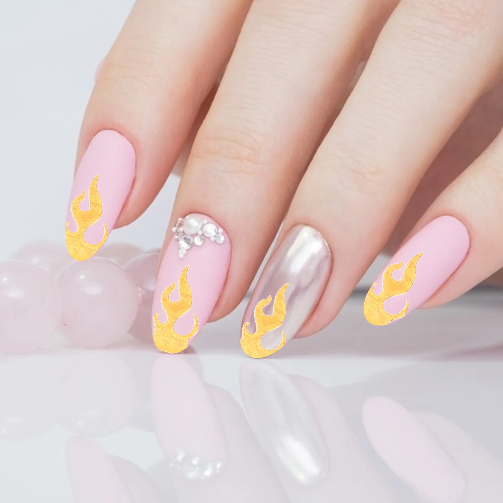 

10 Sheets Nail Art Stickers Manicure Decals Women DIY Decors Decorative Applique Decorations