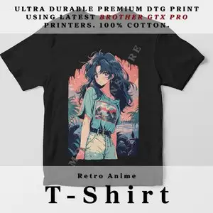 

T-Shirt 90s Cute Anime Girl – 80s 00s Retro Otaku Gift