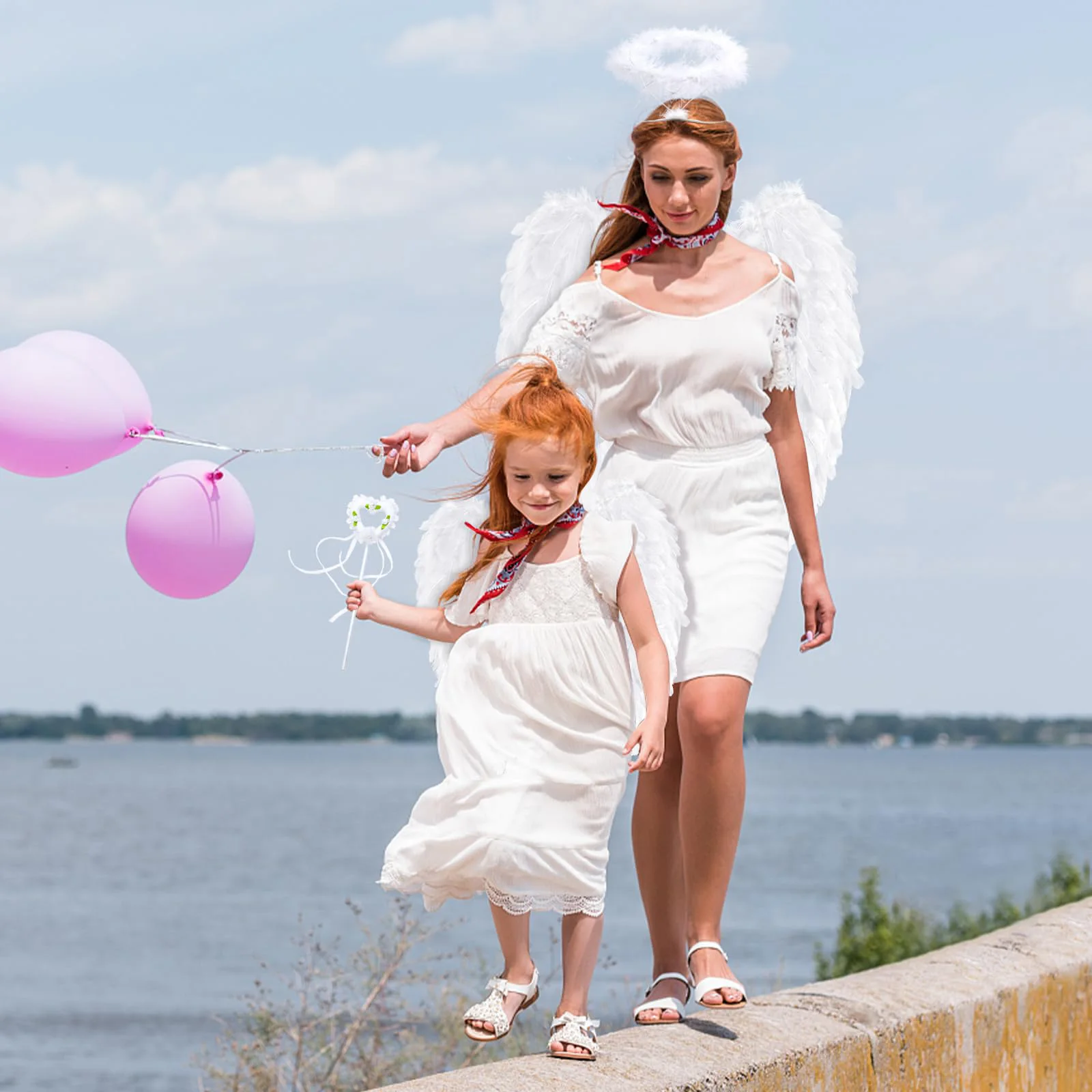 Cosplay de anjo para adultos, alças elásticas, fada para favores de festa, baile de máscaras, performance de palco carnaval