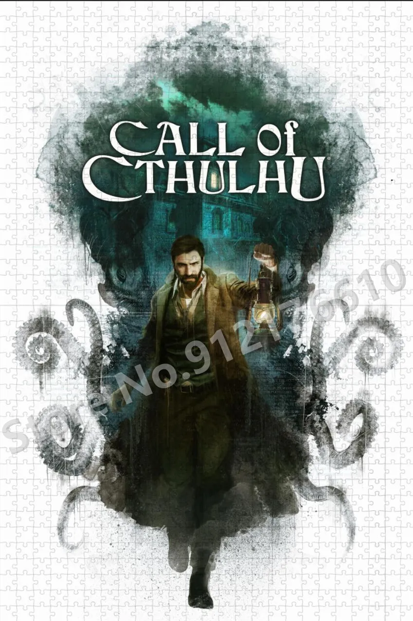 Call of Cthulhu Jigsaw Puzzles 300/500/1000 Pieces Great Cthulhu Monster Wooden Puzzles Diy Kids Interesting Education Toys Gift