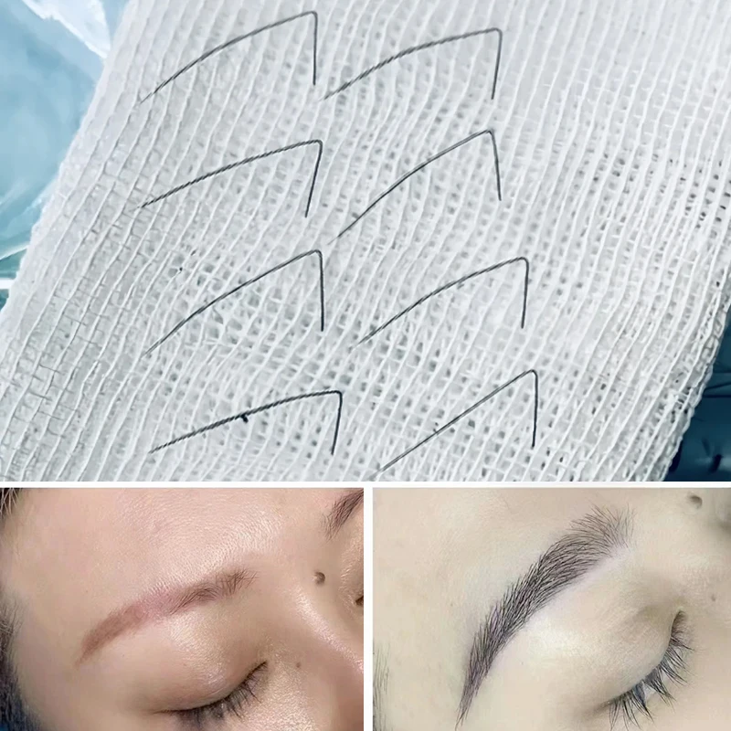 Authentic real eyebrow AI master practice native cloned eyebrow hair without hair follicles for beginners