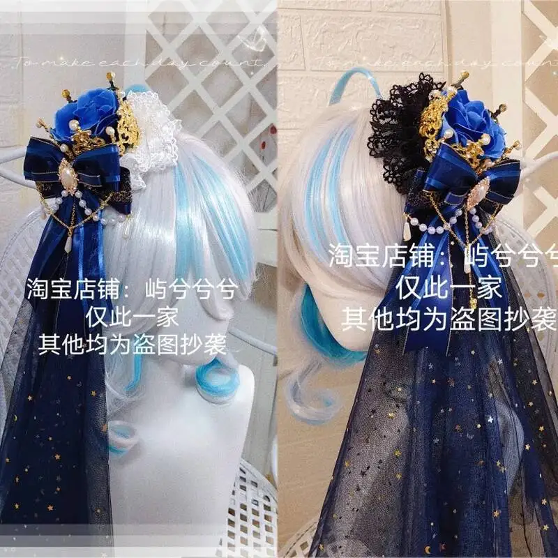 

Игра Genshin Impact Furina Косплей Головной убор Корона Fan Creation Furina Lolita JK Ролевая игра Хэллоуин Карнавал Косплей Опора