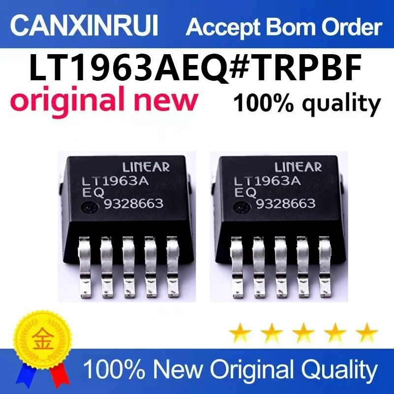 （5pcs-100pcs）LT1963AEQ TO-263 Precision Low Noise 1.5A Adjustable Voltage Regulator LT1963EQ