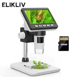 Elikliv EDM43 1000x 1080P Digital Microscope for electronics 4.3