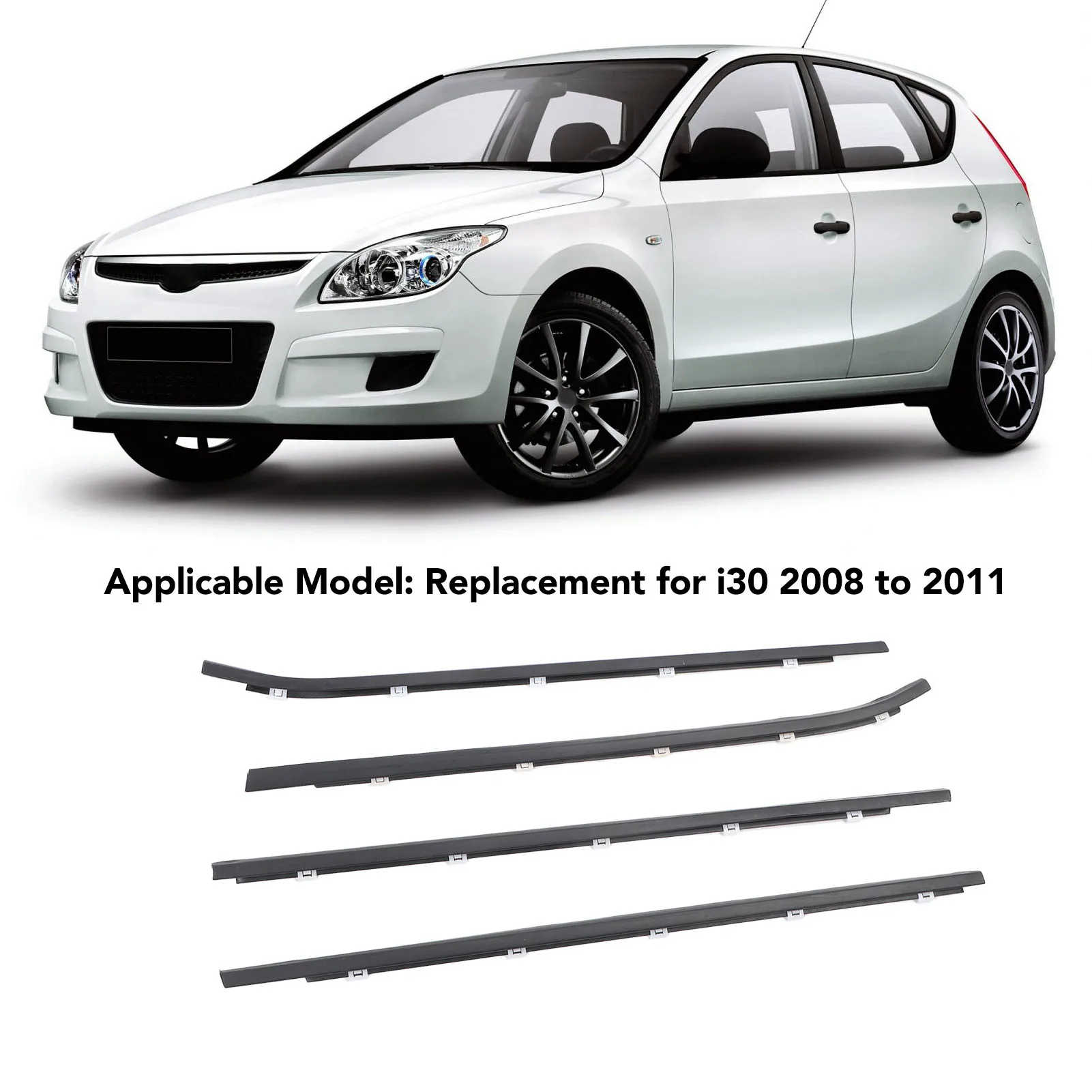 

Уплотнитель для дверей автомобиля, окна, ветрозащитный, пылезащитный, водостойкий, декоративный 82210 2L000 для I30 2008–2011 82220 2L000