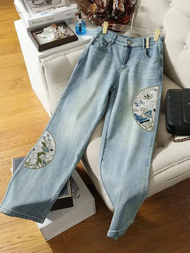 Chinese style fashionorganza Dragon Phoenix patch Embroidery flower Patches Appliques for jacket clothing jeans Sewing Supplies