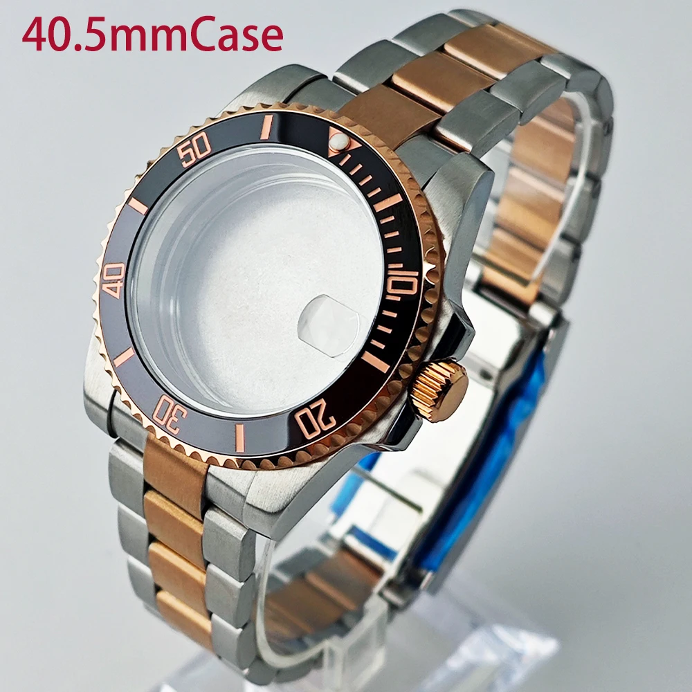 NH35 case Steel Watch Box Fits NH35 NH36 Movement Accessories NH35 Dial/NH 35 Hands 22mm Band Watch Accessories Sapphire Glass