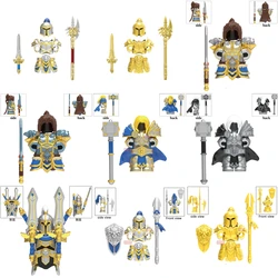 Ancient times New Stormwind City Guard Sword and spear Building block helmet and armour Puzzle MOC Assembly Accessories Series 3