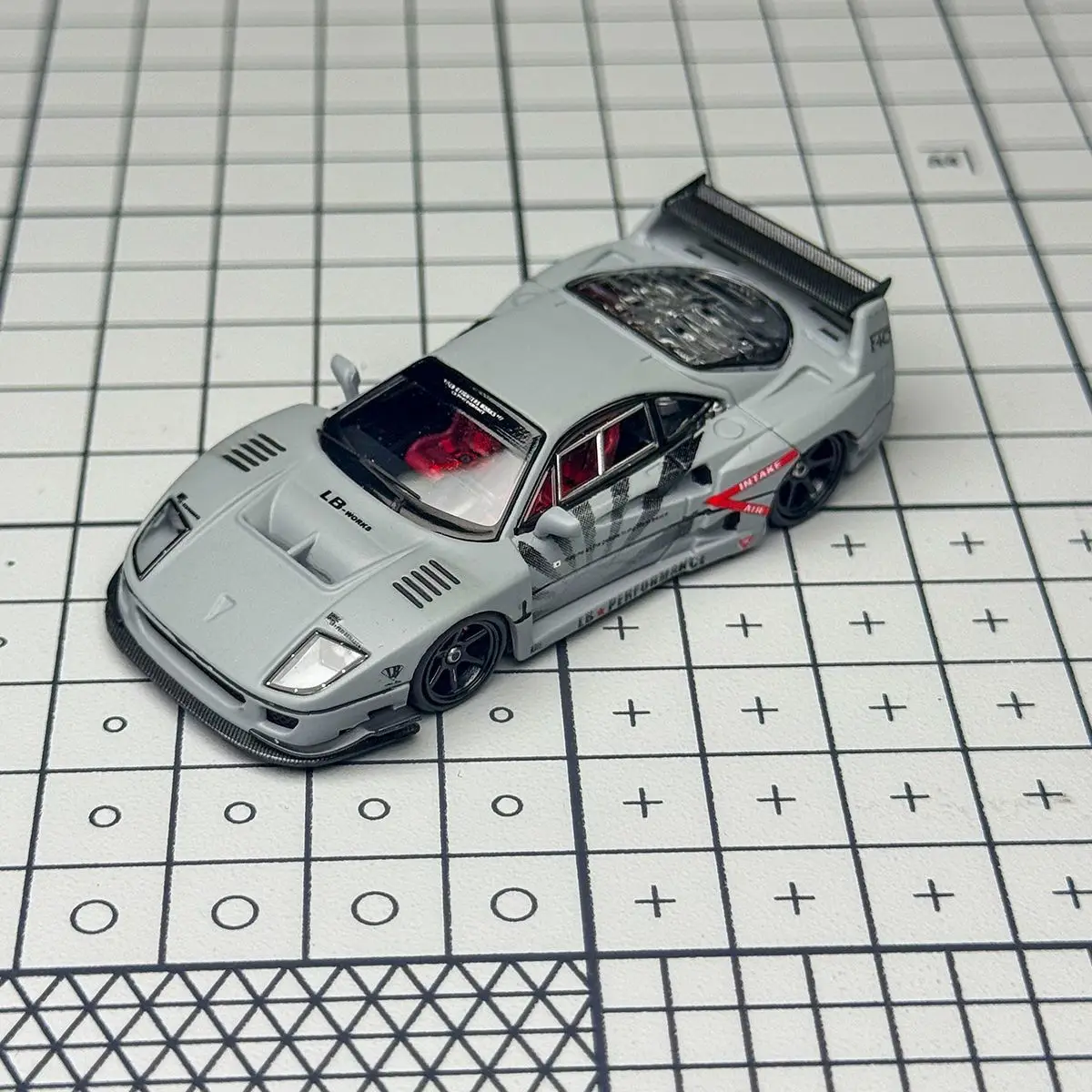 GHOST PLAYER X SW Diecast 1/64 Scale Ferrari F40 Widebody Car Model Alloy Ferrari F40 Play Vehicle Model Collected Display