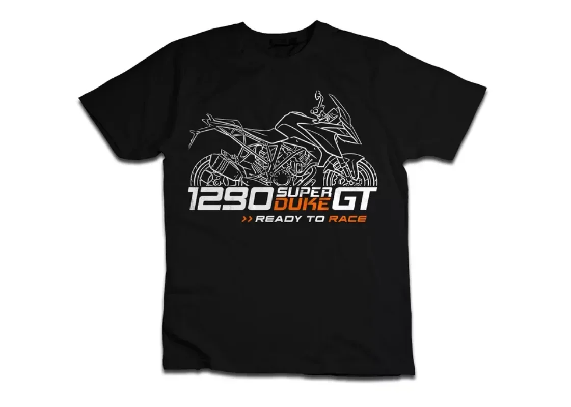 2025 nueva camiseta de verano para hombre Casual 1290 Super Duke GT 2016-2025 camiseta gráfica de verano de manga corta 100% algodón S-3XL fresco