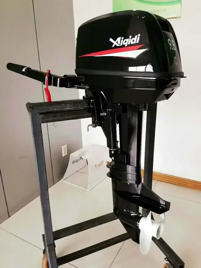 AIQIDI 9.8HP 2 Stroke Outboard Motor, Water-Cooled,short Shaft,Double Cylinder,Gasoline Boat Engine