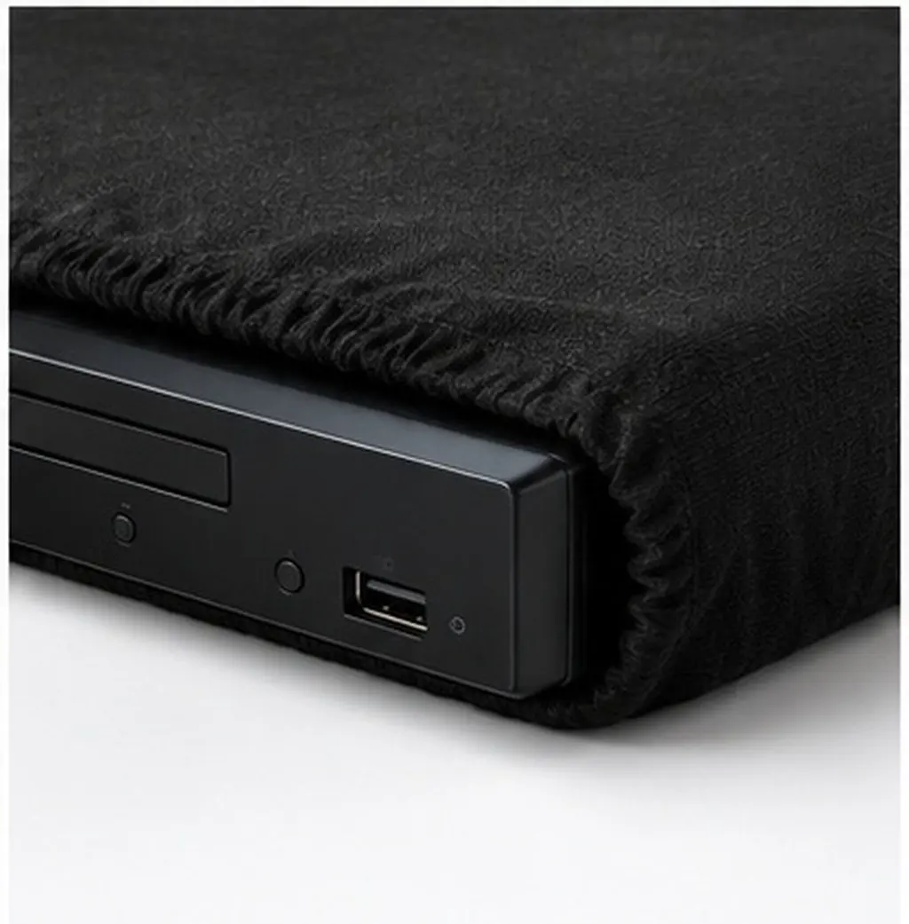 Anti Scratch Dvd Player Protective Cover Stretchable Fabric with Elastic Band Washable Dust Proof Decorative Electronics Cover