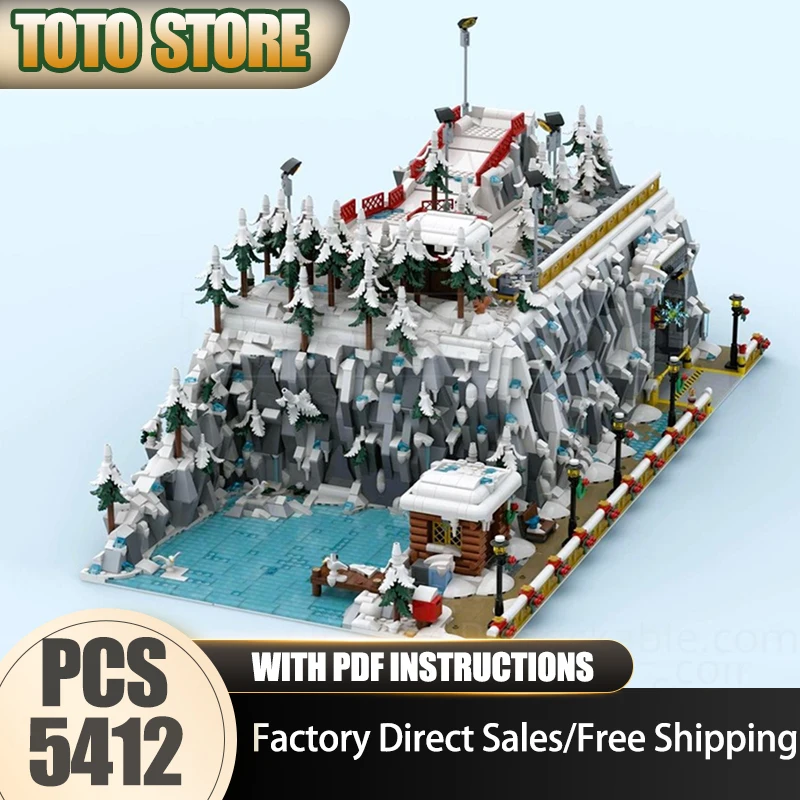 

Seasonal Model Moc Building Bricks Winter Bay Model Building Technology City Street View Model Blocks Construstion Toy Gifts