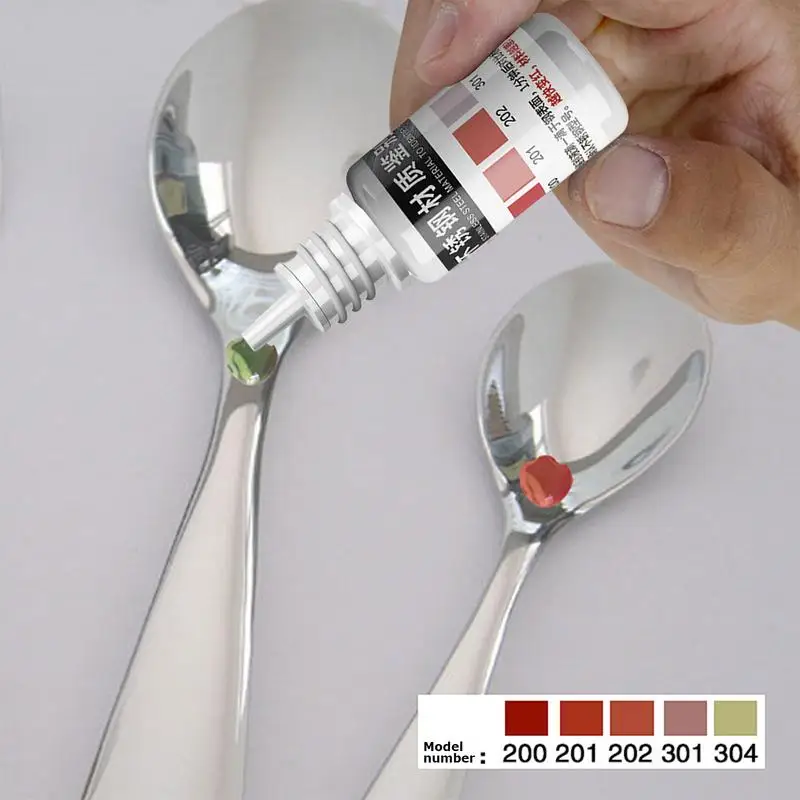 12ml Test Acid For Stainless Steel Stainless Steel Detection Agent Rapid Testing Reagent Kitchen Gadget Spoon For Testing