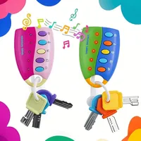 Montessori Baby Toy Musical Cartoon Car Key Vocal Smart Remote Car Voices Music Educational Toys for Kids Toddler Infant Gifts
