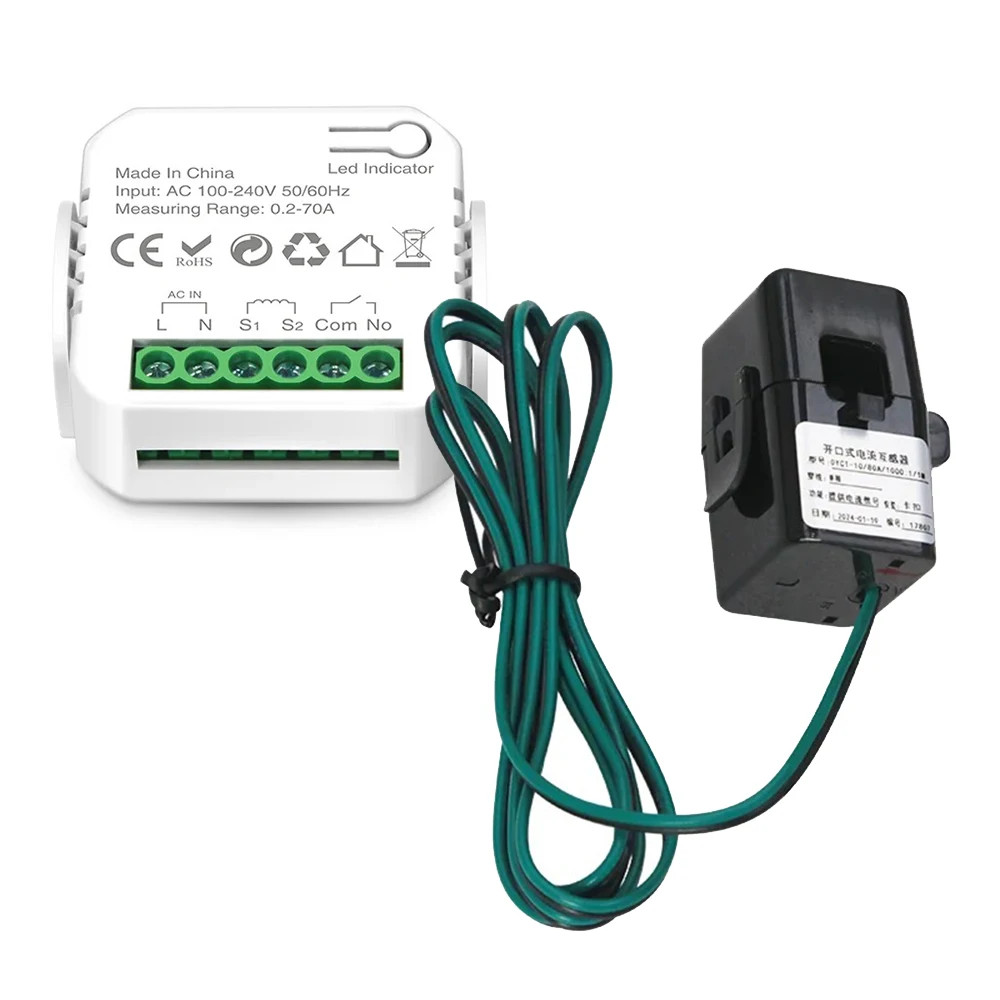 

eWelink Smart Energy Meter for Solar Power Monitor Circuit Protection Remote Control Work with Alexa Google Home