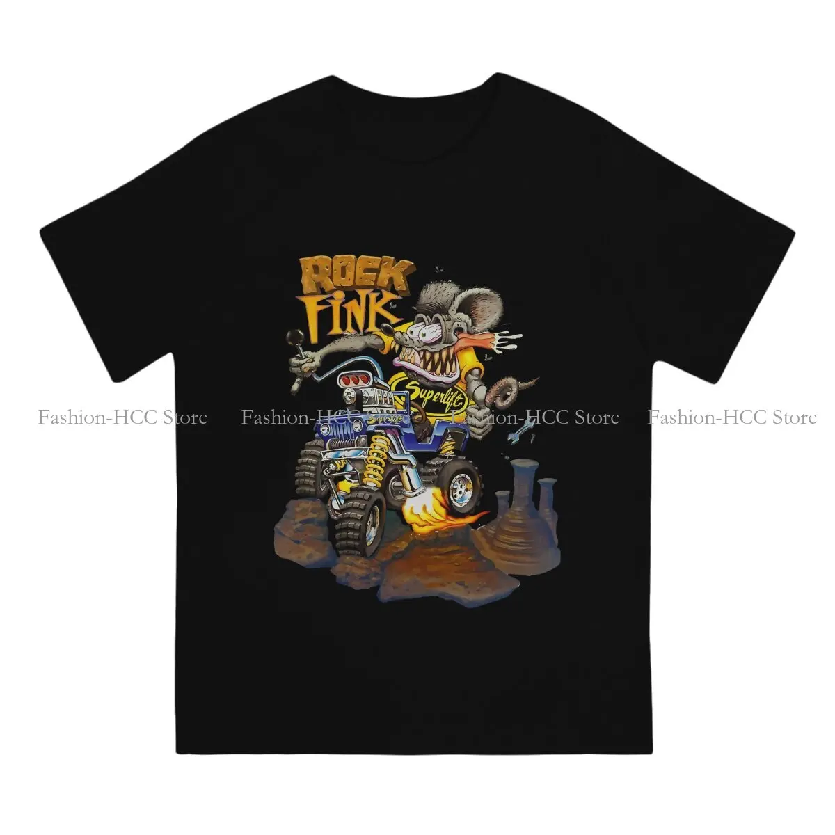 Beautiful Model Artist Ed Roth Painter Round Collar TShirt Rat Fink Classic Polyester T Shirt Men Clothes