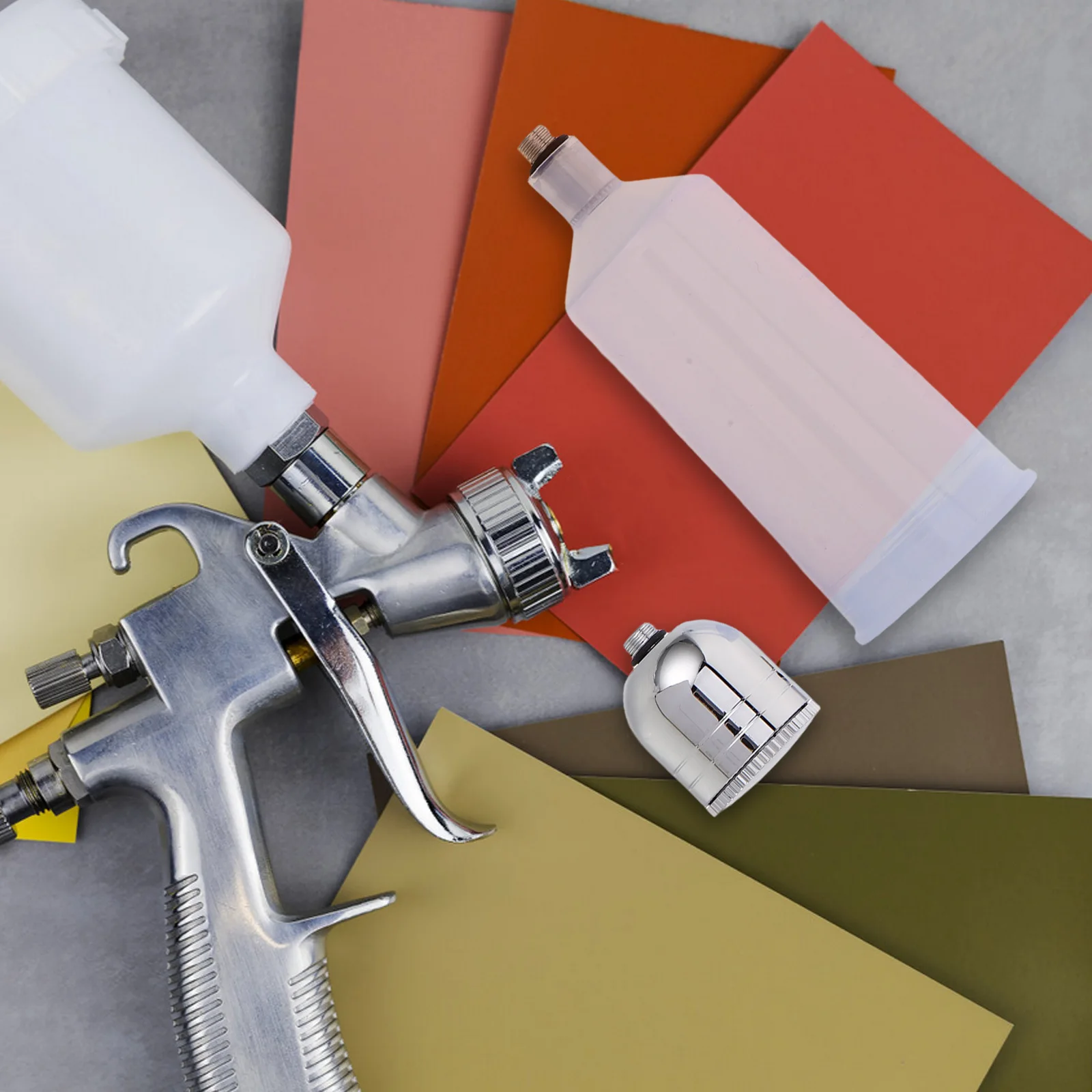 

1Set Airbrush Replacement Pot Clear Plastic Paint Container Detachable Gravity Feed Cup Spray Paint Accessory for Artists