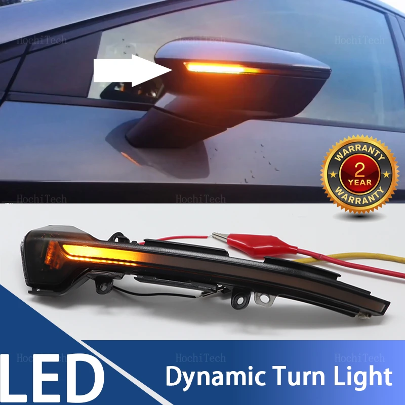 

Дымчатый светодиодный динамический указатель поворота, боковое зеркало, проблесковый маячок для Seat Leon III Mk3 5F 2013-2018 Ibiza KJ Mk5 V Arona