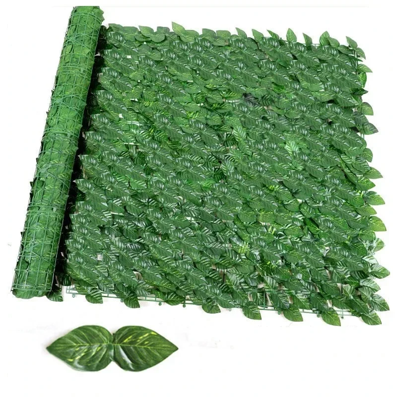 

100X300cm Artificial Ivy Hedge Green Leaf Fence Panels Faux Privacy Fence Screen for Home Outdoor Garden Balcony Decoration