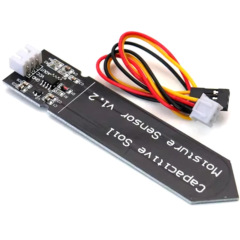 5Pcs Capacitive Soil Moisture Sensor Module Wide Voltage Soil Humidity Digital Display Relay Control Module For Watering