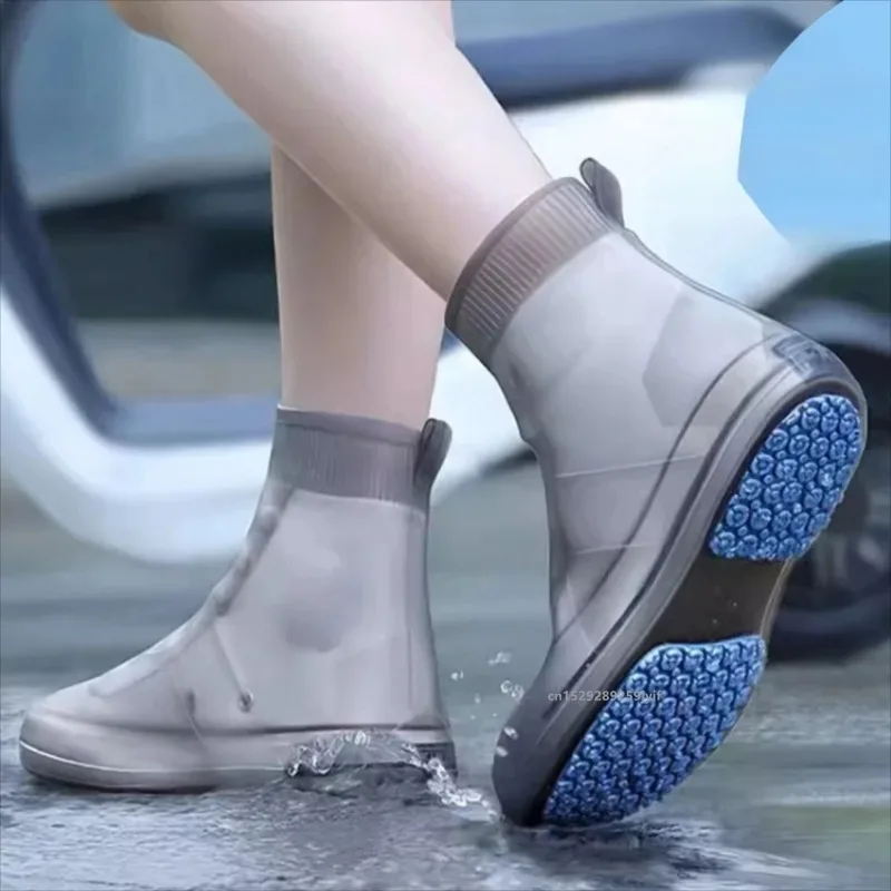 

Waterproof Silicone Shoe Cover Rain Boots Cover Non-slip Shoes Protector Outdoor Reusable Thickened Footwear for Motorcycles