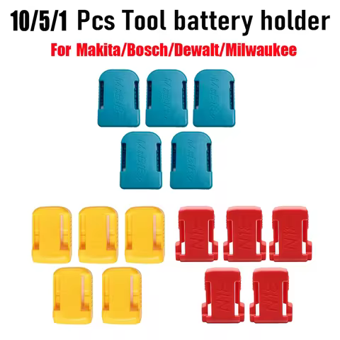 1/5/10 Pcs Battery Storage battery case battery holder Rack Holder Case For Makita/Bosch/Dewalt/Milwaukee 18V Devices