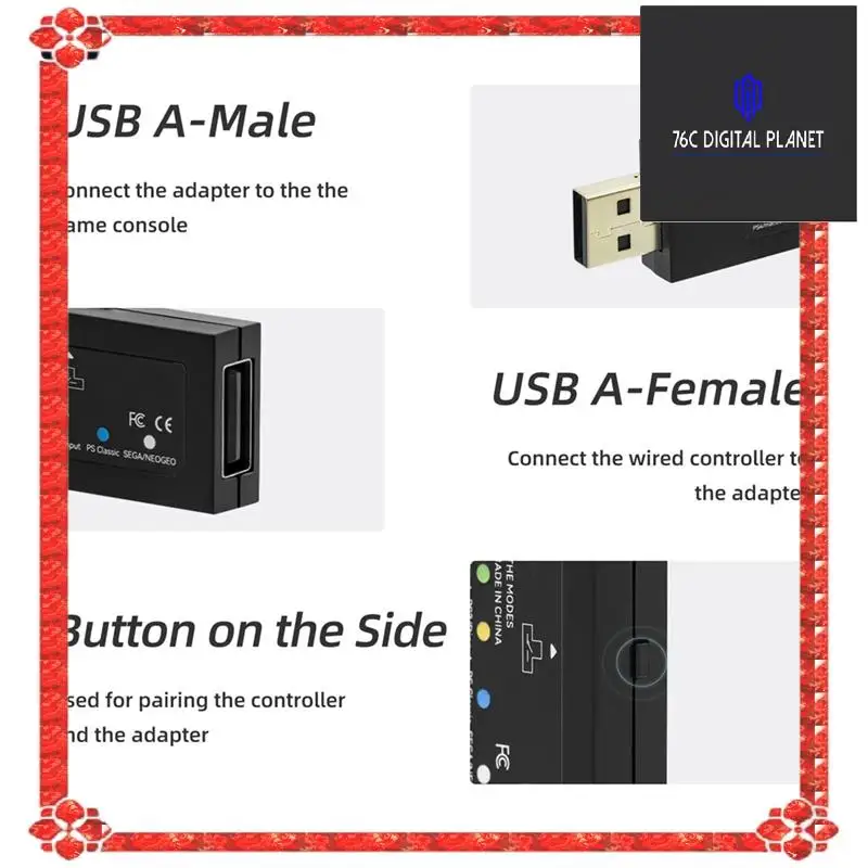 

24-Hour Delivery For Magic-S Ultimate USB Adapter For PS5/Switch/Macos/Windows For Series/Logitech Gamepad Converter