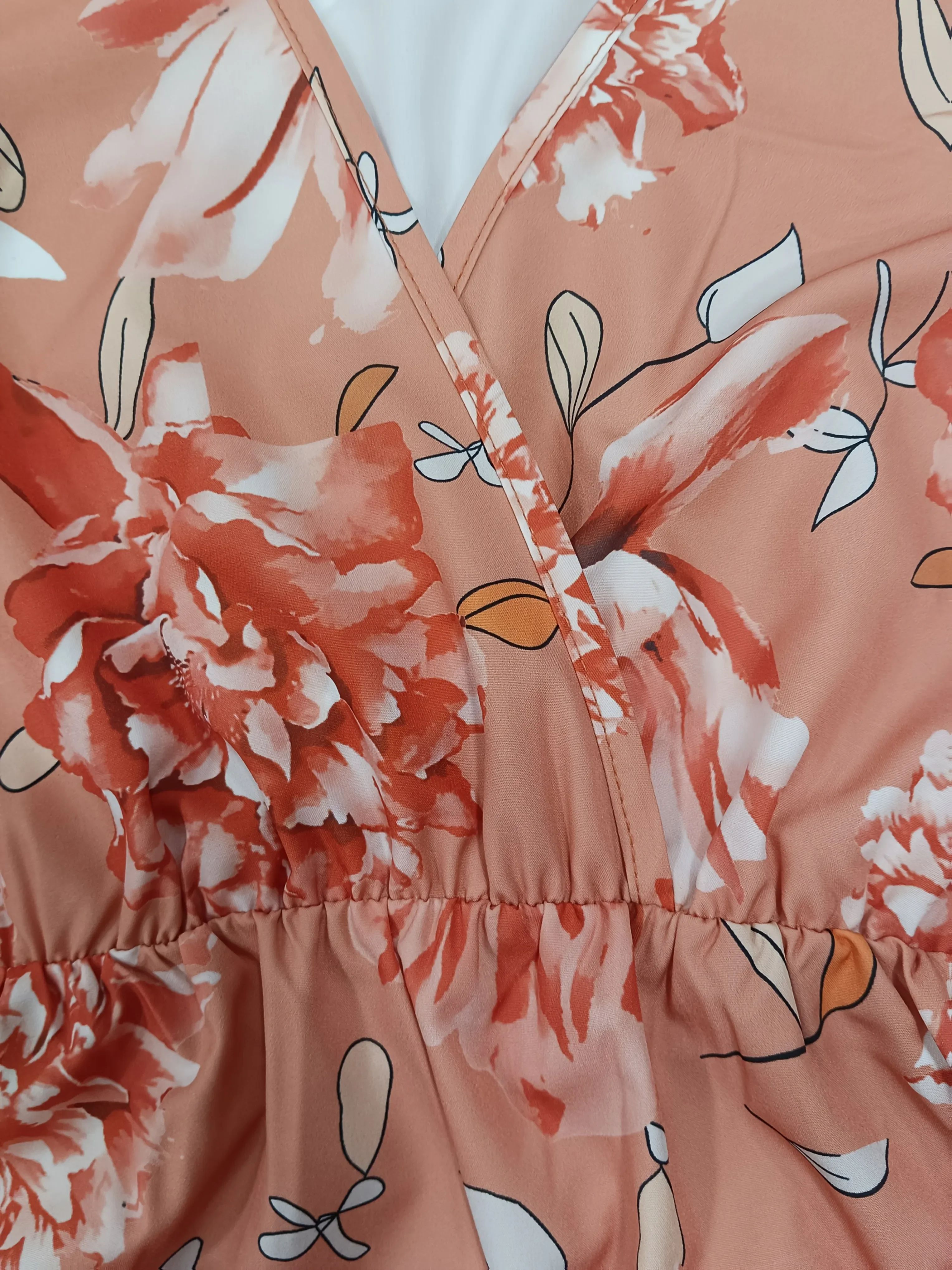 夏の新しいバケーションスタイル、ロングプリント柄カジュアルパーティードレス