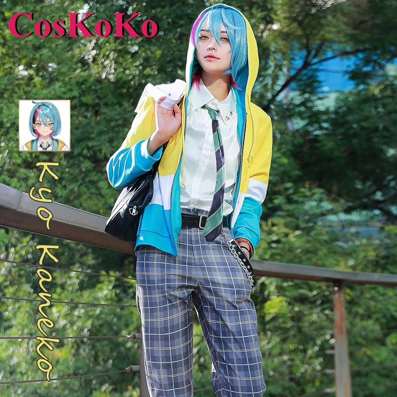 CosKoKo Kyo Kaneko Cosplay Anime Vtuber Nijisanji ILUNA Costume Fashion Uniforms Men Full Set Party Role Play Clothing S-XXL