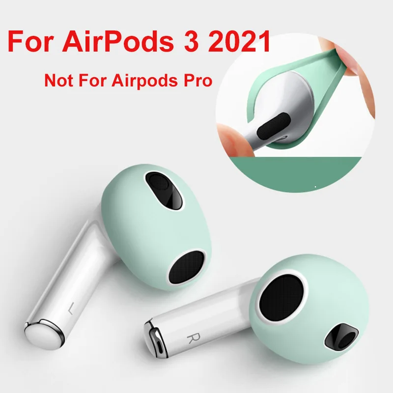 2021 New For AirPods 3rd Silicone Protective Case Skin Covers Earpads For Apple AirPod 3 Generation Ear Cover Tips Accessories