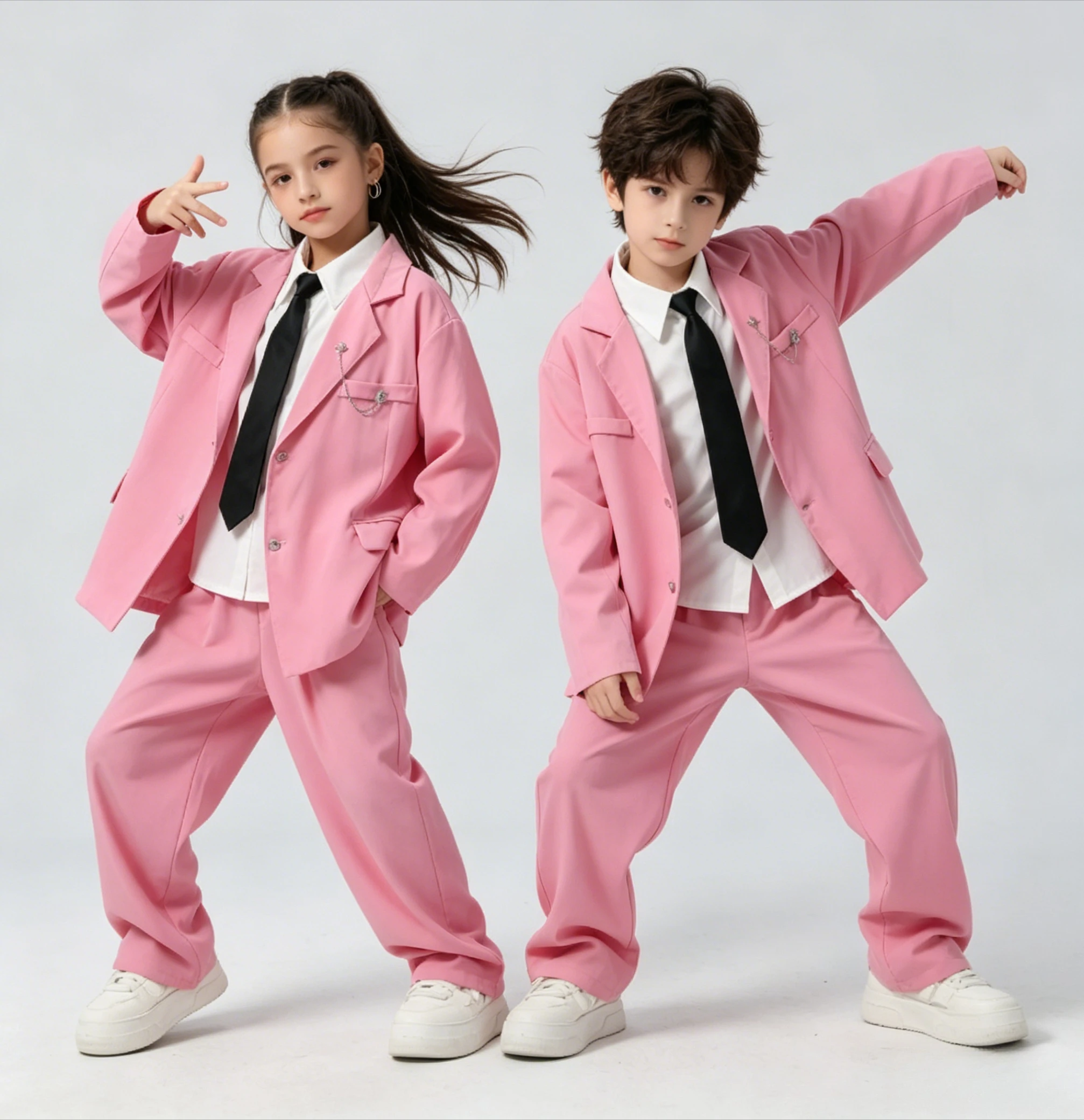 

Kids Loose Blazer Suit Teen School Boys Girls Hip Hop Jazz Dance Set Stage Performance Costume Group Class Uniform Dance Outfit